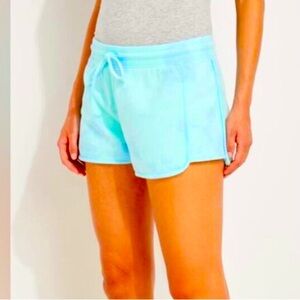 NWOT Vineyard Vines Turquoise& Purple Tie Dye Cotton Drawstring Lounge Shorts-XS